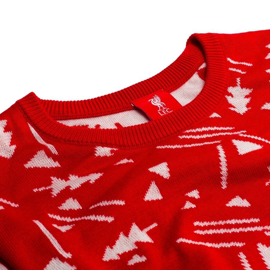 Liverpool Christmas Jumper Retro - Red/White - Men's-SoccerKits Hub | Buy Soccer Jerseys Online
